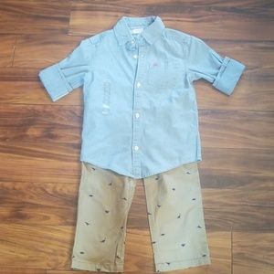 NWT Carters boys 4T outfit
